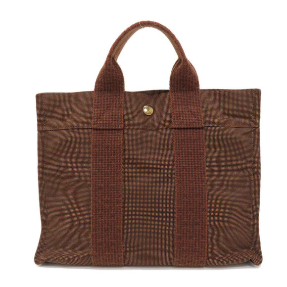HERMES Brown Leather Tote Bag - Picture 1 of 11